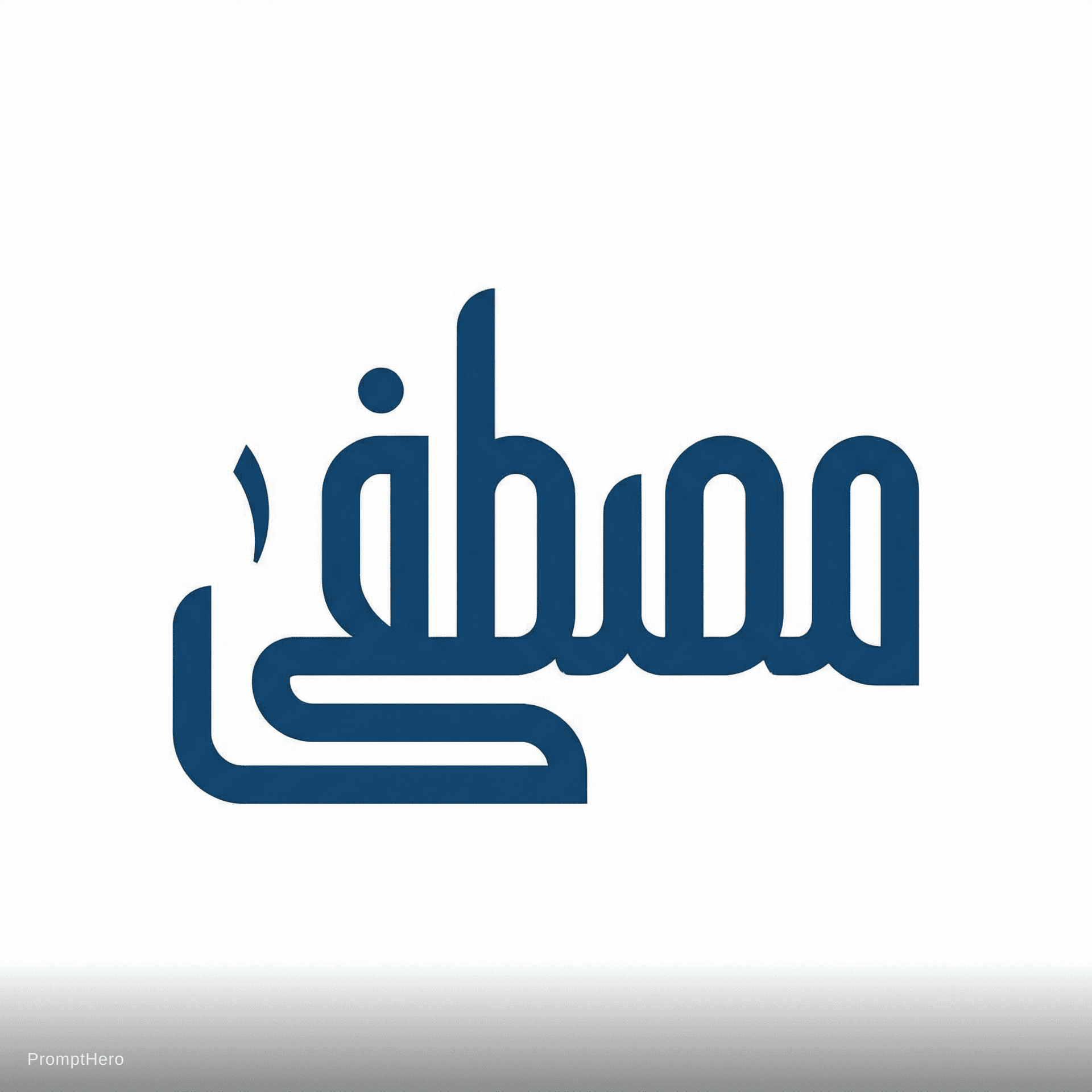 AI generated: شعار يحمل أسم مصطفى