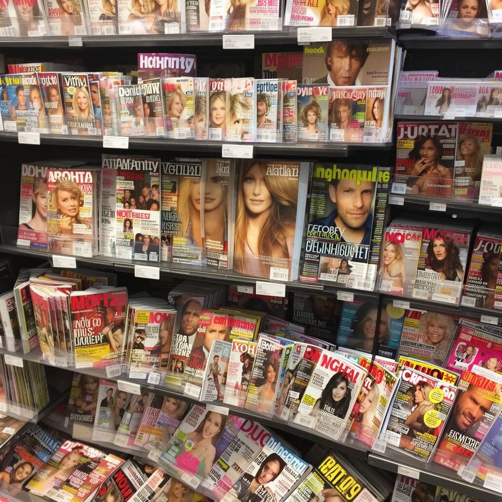 AI generated: porn magazines









