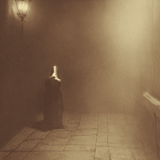 AI generated: autochrome of a creepy Jack the ripper, light leak, unreal engine, 8k, photo realistic, matte horror...