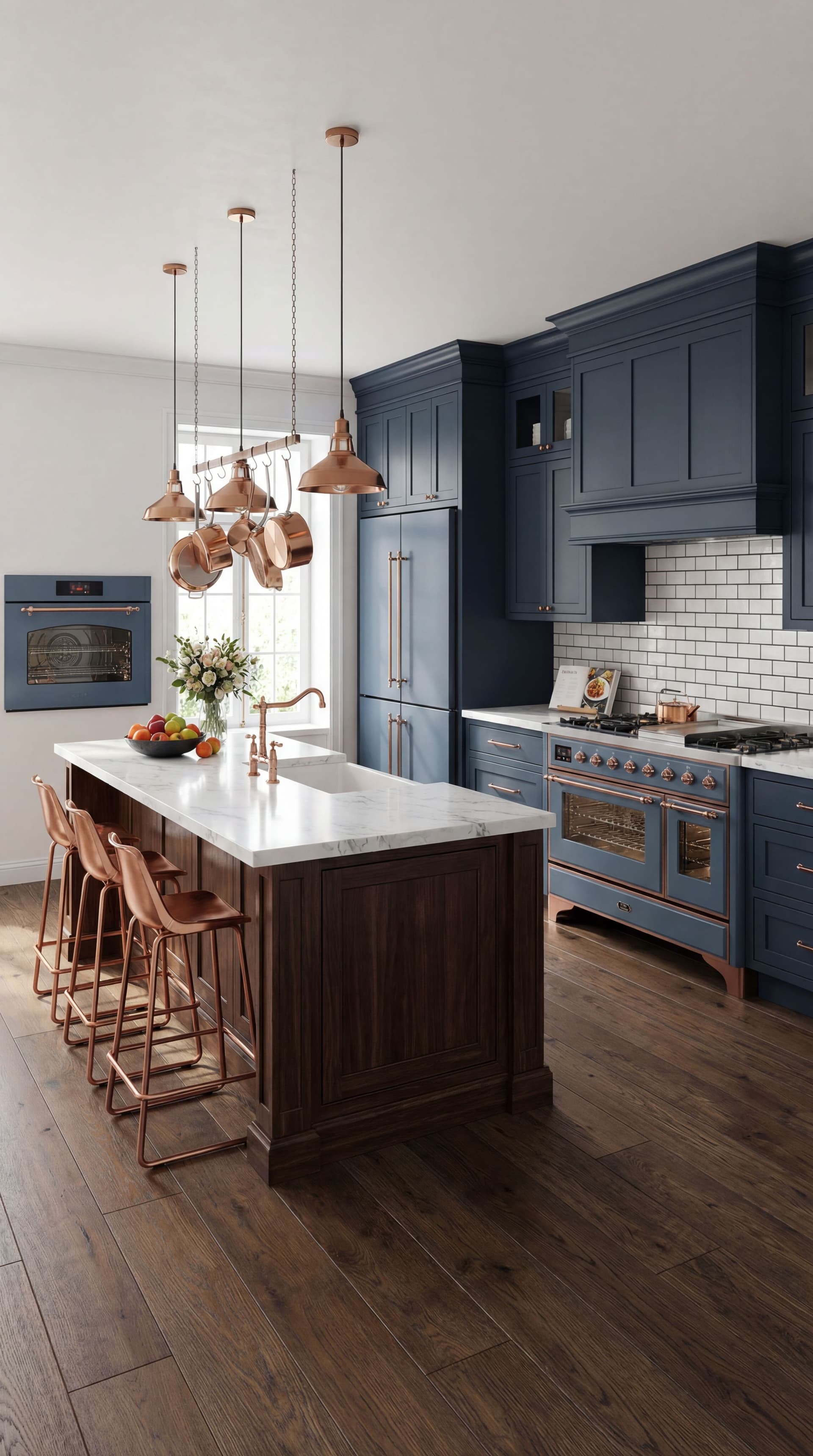 AI generated: 
Create a photorealistic lifestyle photograph of the appliance in a luxury kitchen environment. dark...