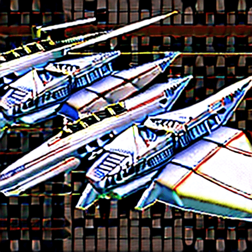 AI generated: create a image of a highly detailed warship that is a hybrid of the design of a broadsword, a scarab...