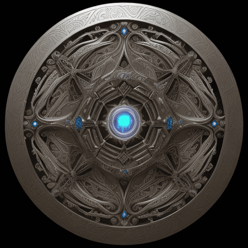 AI generated: sci-fi, A majestic presence, resembling an ancient artifact crafted from gleaming metallic alloys, a...