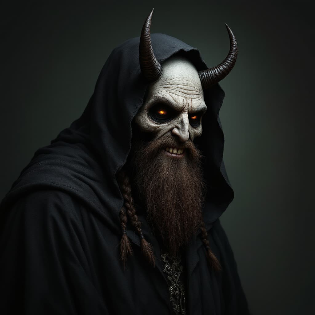AI generated: Tall, large, Plump Grim Reaper 
- Round fully human face 
- Gentle fullness to cheeks and chin 
- Sh...