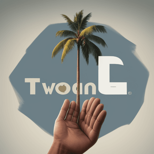 AI generated: High quality, realistic, people standing with the palms of two hands., logo