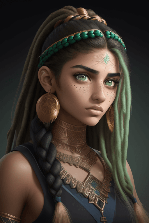 AI generated: Protrait, photograph, photorealistic arab girl, 20 years old, (taned_skin), beautiful jaw, delicate ...