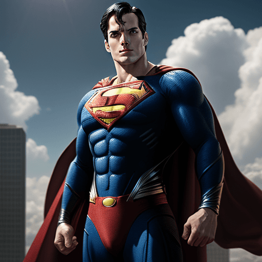 AI generated:   superman work security, 4 k ultra hd 