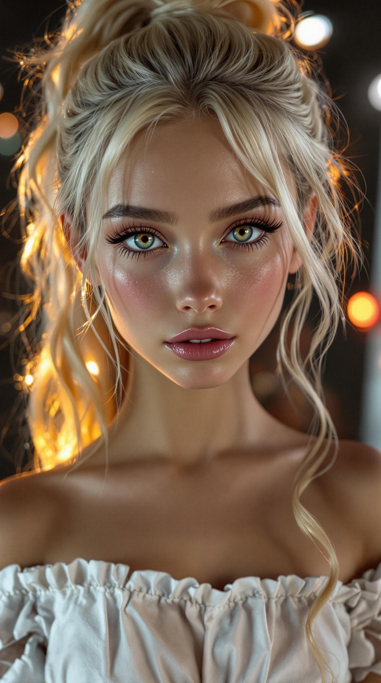 AI generated: a professional photo of a exceptionally beautiful girl in the world (age 12), (twelve year old) high...
