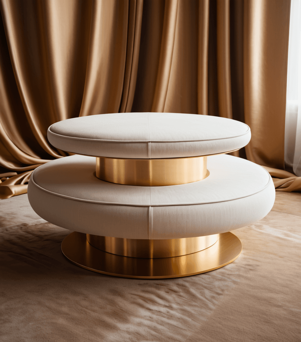 AI generated: a white platform sitting on top of a brown cloth, inspired by Anna Füssli, trending on pexels, abstr...