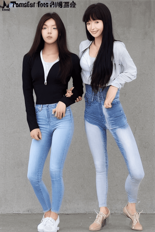 AI generated: (korean fitness high school student), (light wash hair), (form fitting), (perfect face), (seduce fac...