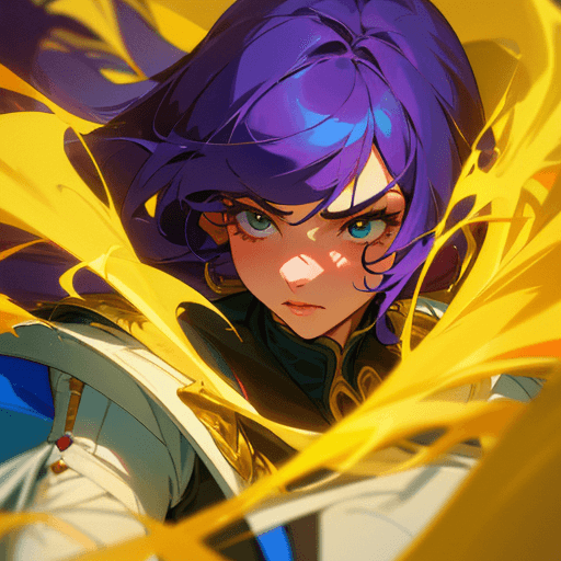 AI generated: The girl is the centerpiece of the image, and every detail of her is rendered in intricate detail. H...