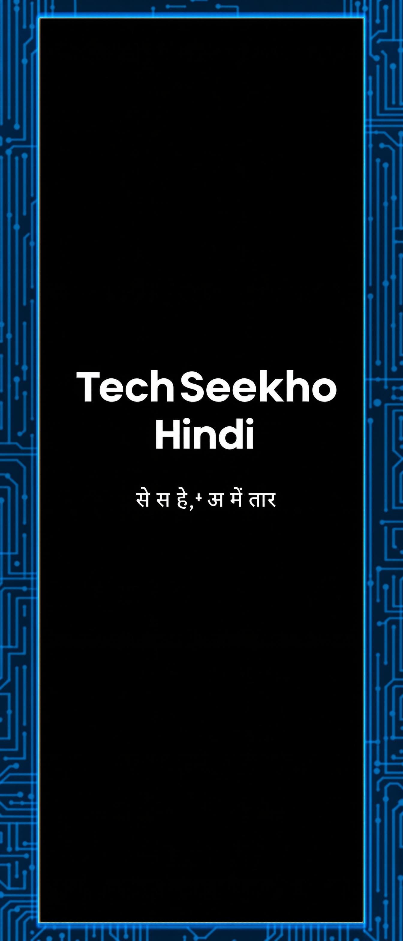 AI generated: "Design a YouTube banner for a channel named 'TechSeekho Hindi', focused on tech tips in Hindi. The ...