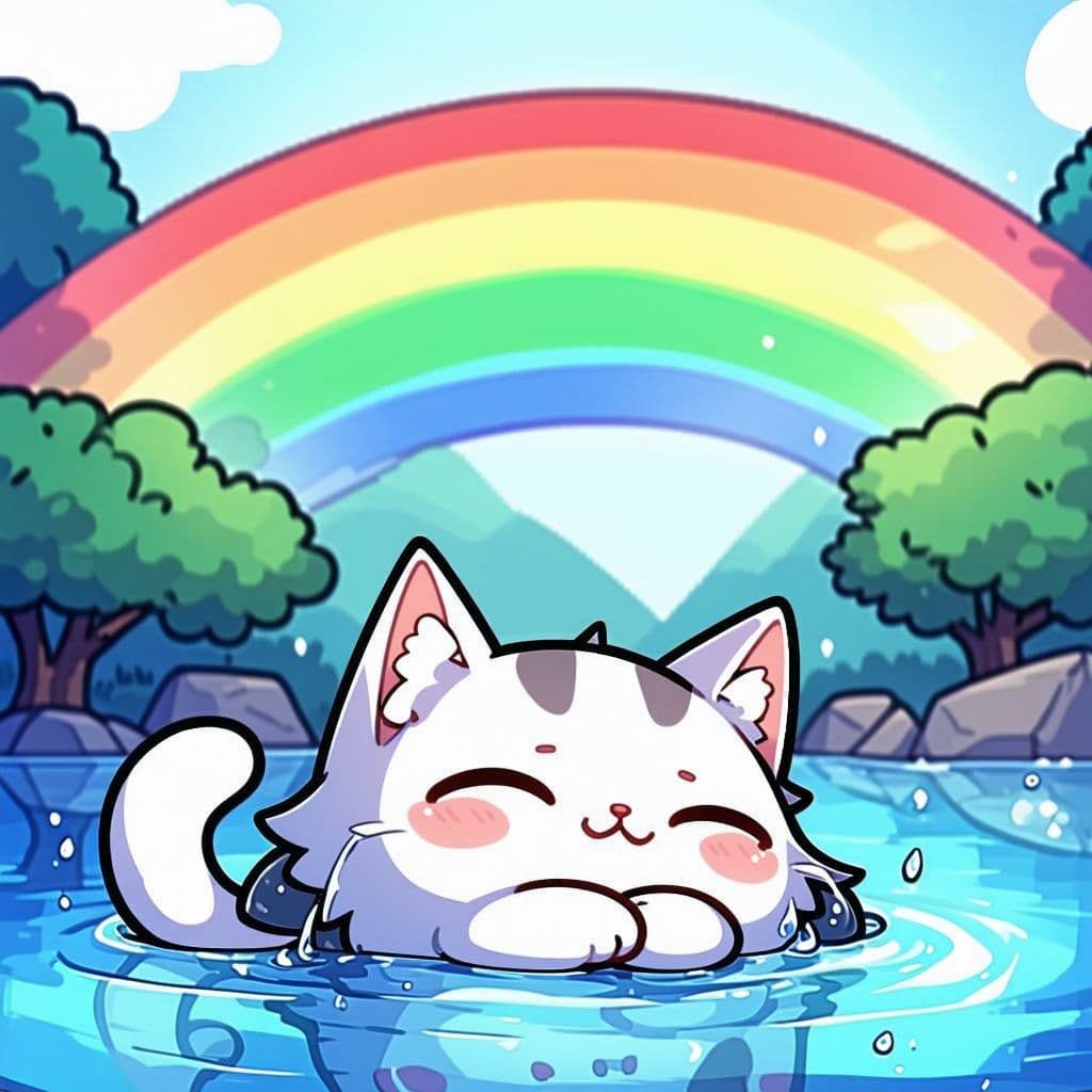 AI generated: best quality,symmetry,(marker (medium):1.3),(rainbow,rainbow order,rainbow gradient,color coordinati...