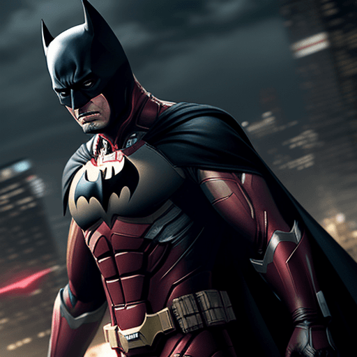 AI generated: Batman give money to Ironman,4k, ultra hd 