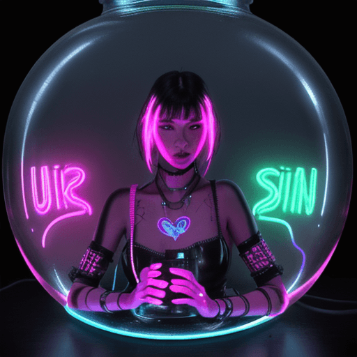 AI generated: High resolution photography neonpunk style, a human brain, growing in a jar, surrealist, neon, vibes...