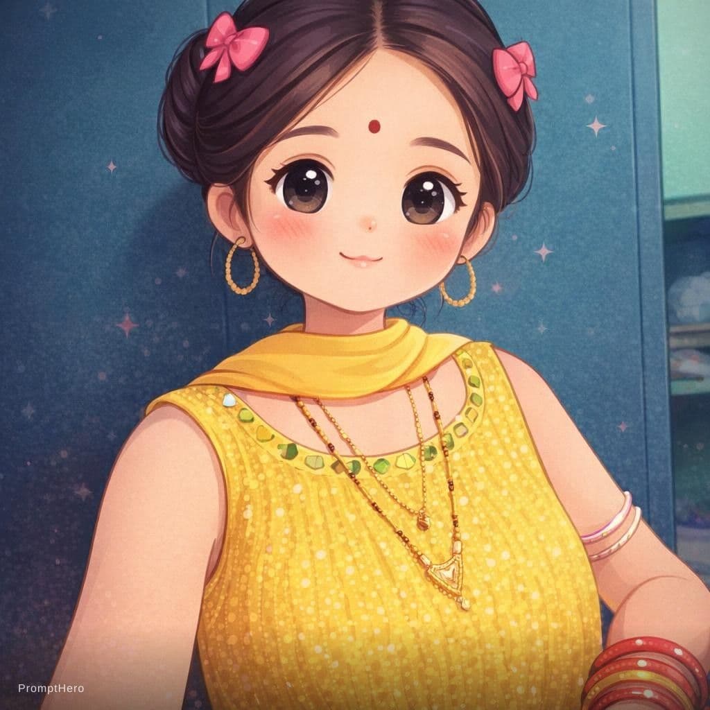 AI generated: piny girl