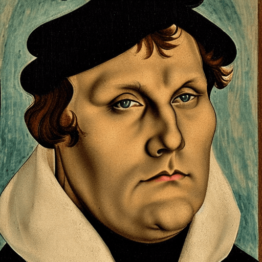 AI generated: Impressionist portrait of Martin Luther Manson