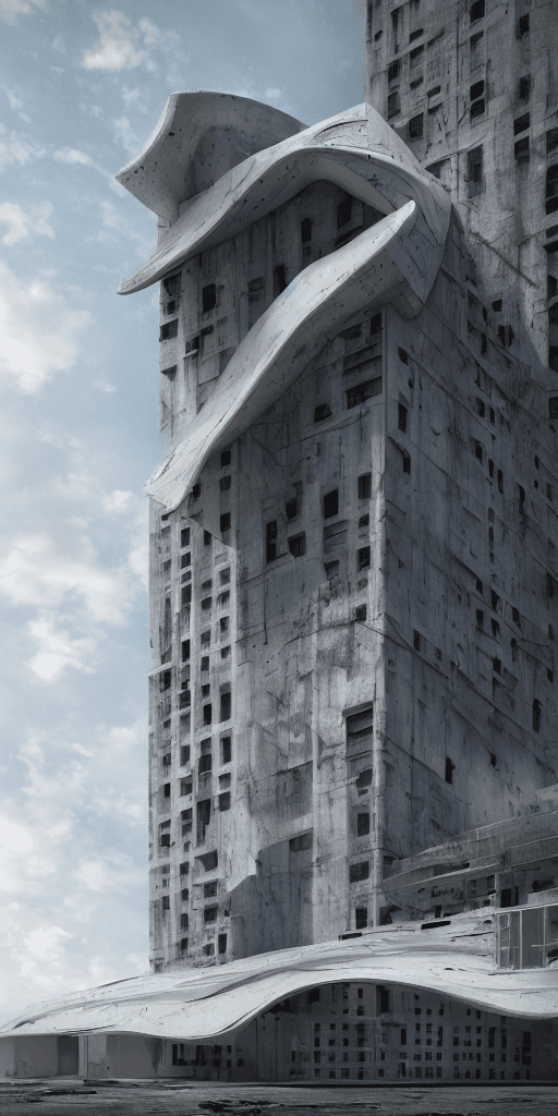 AI generated: modern architecture, modern design, architectural photography, post apocalyptic New York, hyperreali...