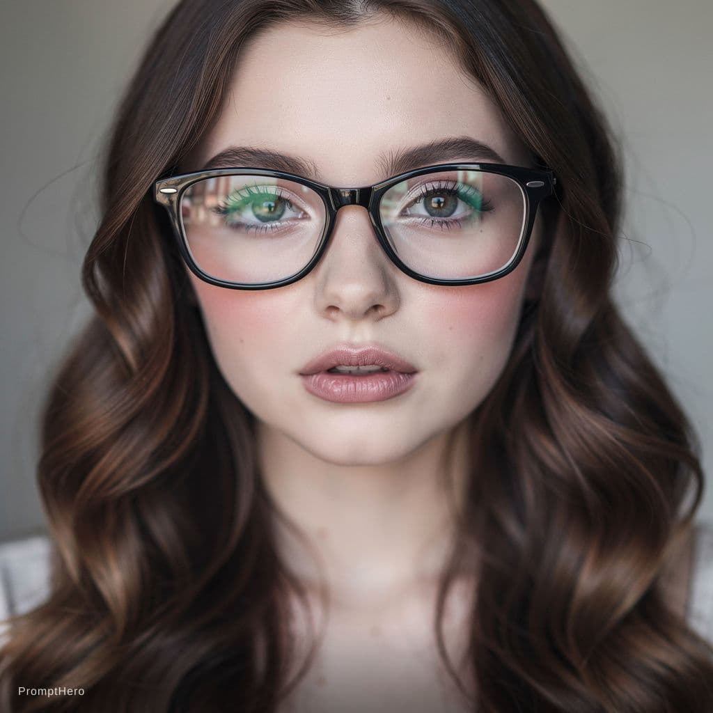 AI generated: a realistic photo of a [very pretty 26 year old woman], with [long, wavy, dark hair], looks like [Da...