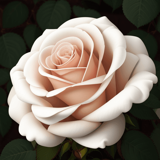AI generated: rosa blanca 
