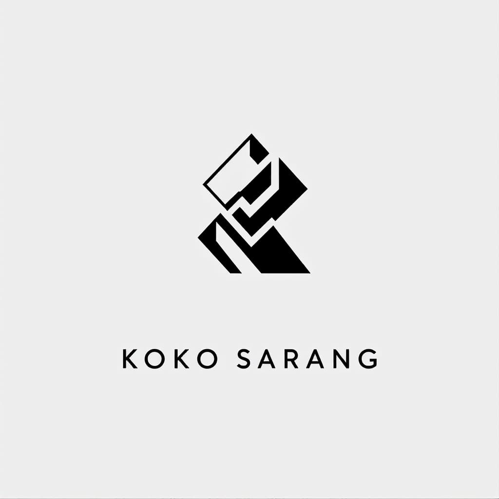 AI generated: A sleek and modern logo design for a cosmetics company, featuring a stylized geometric icon with sha...
