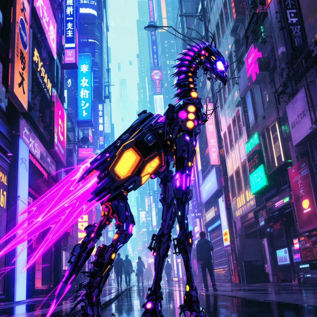 AI generated: lucy cyberpunk edgerunner --chaos 75 --ar 1:2 --profile e525pbl --stylize 750 --v 7