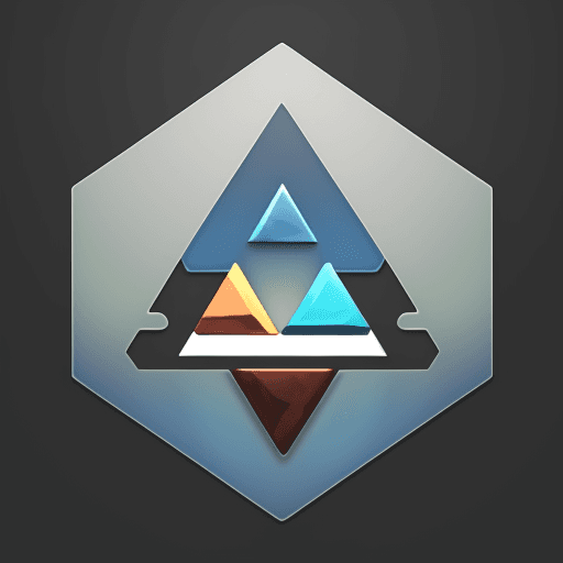 AI generated: logo for "ALAFLOW" + hd + transparent background + triangles ::"alaflow" --quality 2