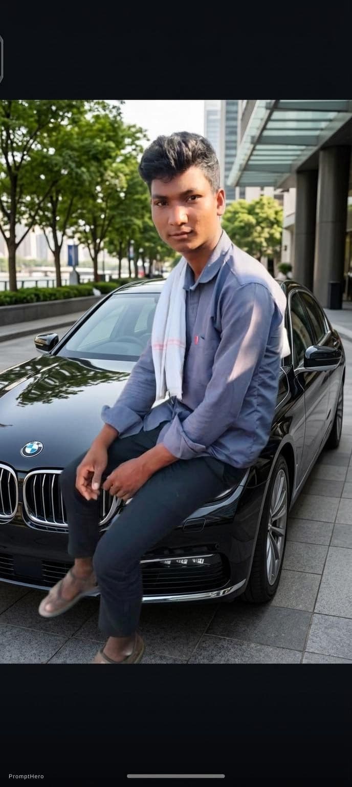 AI generated: Bmw car black