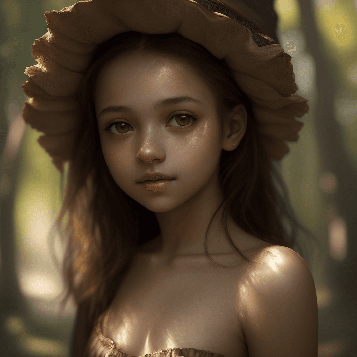 AI generated: Girl - portrait - photo
daylight - tree -Rembrandt Light
Beautiful-shiny skin-Rembrandt Light-Shiny ...