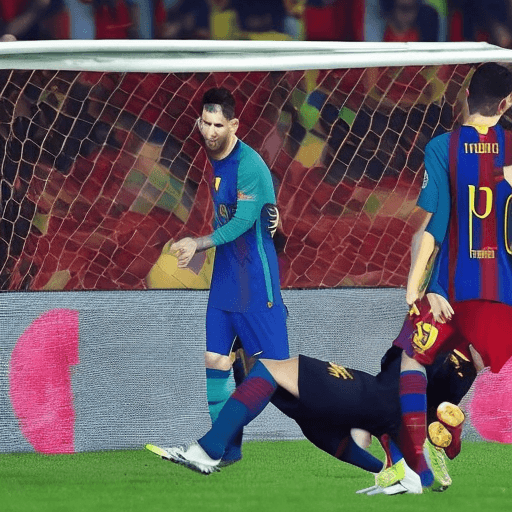 AI generated: messi ronaldo ve neymarın formalı yan yana fotoğrafı