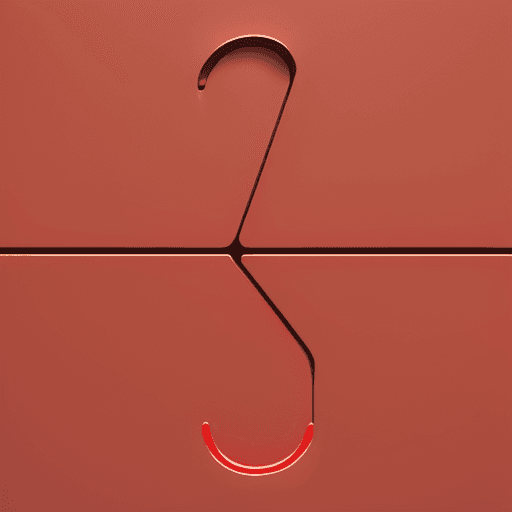 AI generated: A 3D rendered cartoon-like capital letter N. The letter is glossy red with a plastic-like finish. Th...
