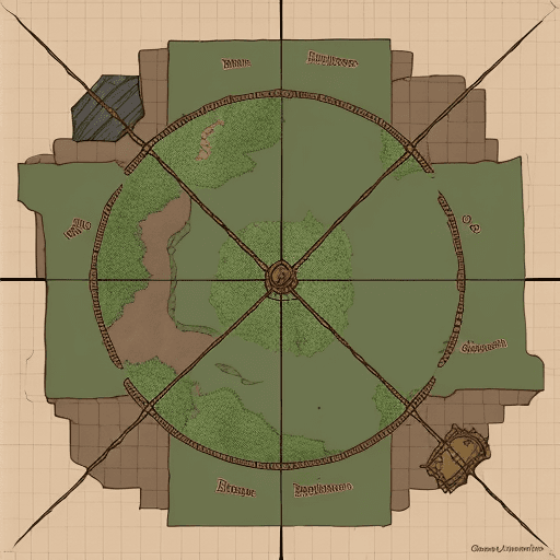 AI generated: 2d dnd battlemap