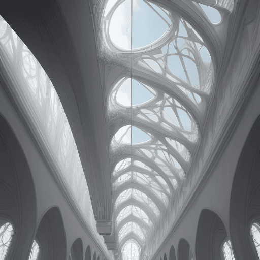 AI generated: ephemeral architecture 