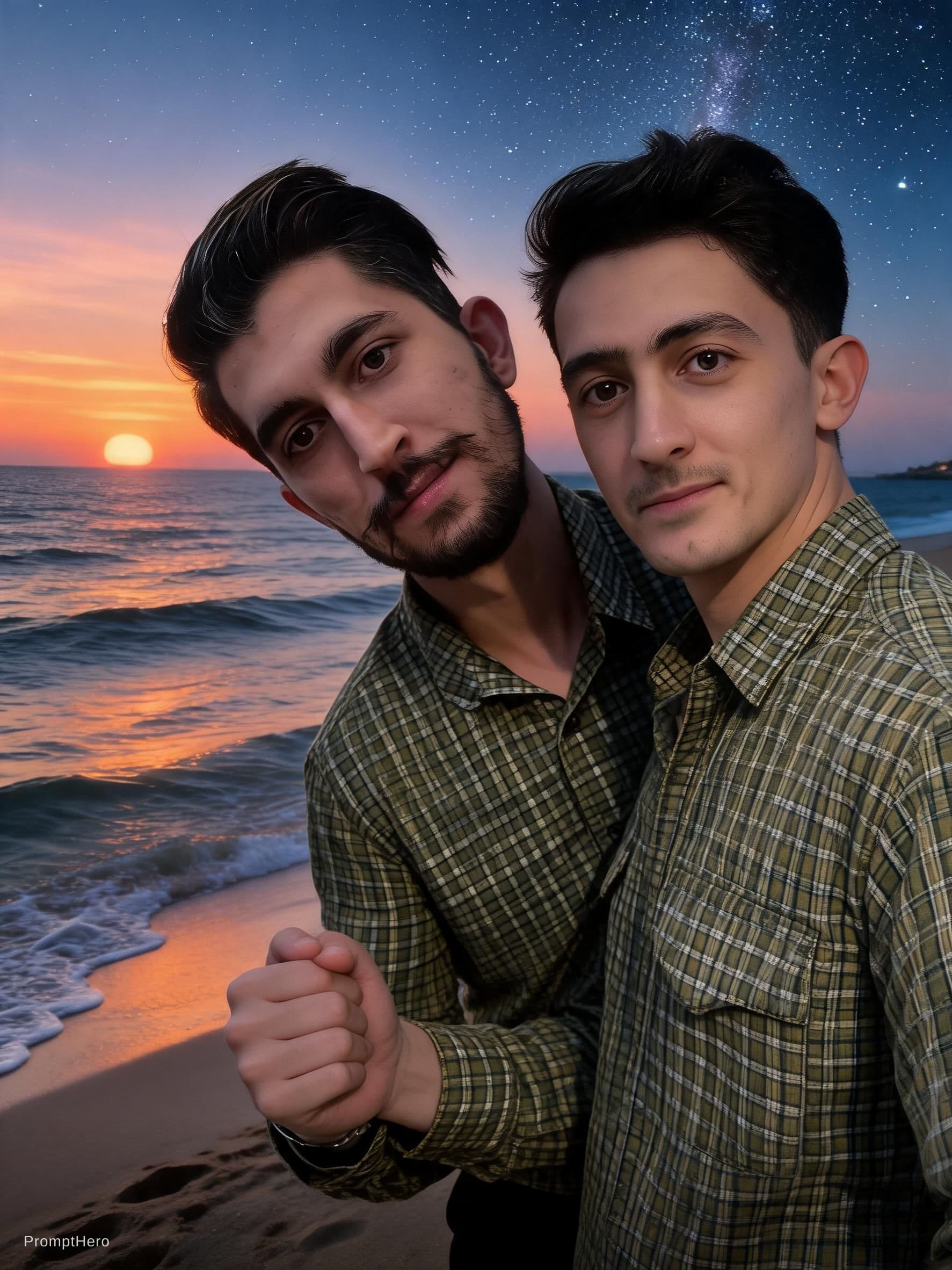 AI generated: Silent Whispers: When Love Finds Its Voice, Boys love,  perfect proportions good looking handsome, c...
