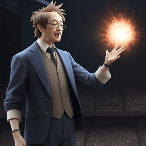 AI generated: An Odd philosopher giving the best speech of all time with ps5's exploding

