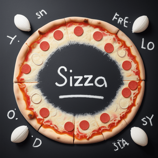 AI generated: 
Apply a chalk writing effect to the following words without images, just letters

PIZZA

SPAGUETIS