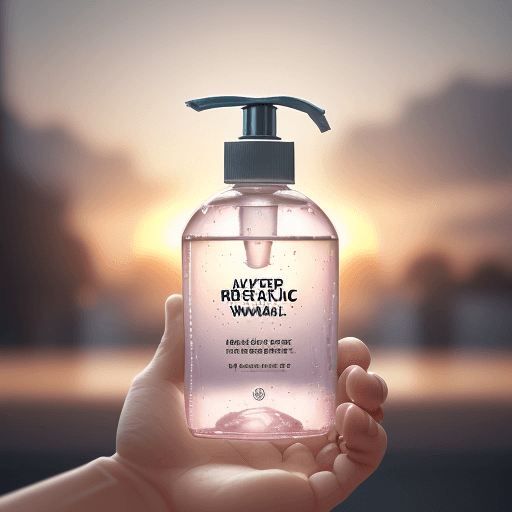 AI generated: Photo of a ultra realistic liquid hand wash refill pack, dramatic light, pale sunrise, cinematic lig...