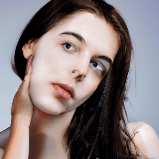 AI generated: Beatiful Girl Blushing At Face