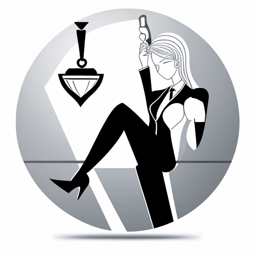 AI generated: Create a professional and sleek icon that represents legal and business set-up services. Incorporate...