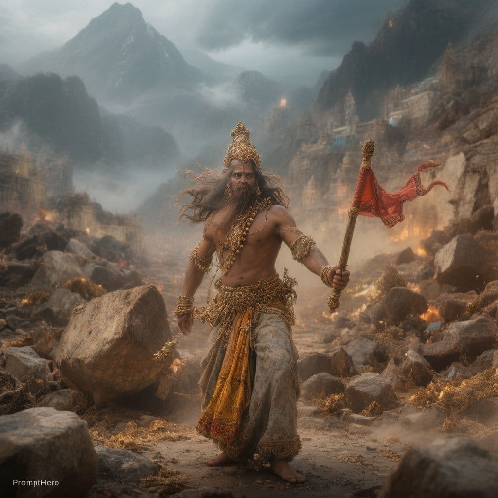 AI generated: Bhagwat geeta Granth, ramayan Granth
