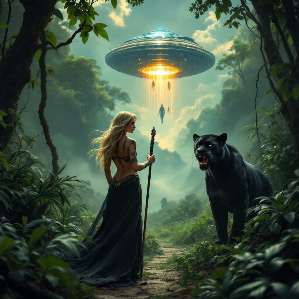 AI generated: Hyper realistic, photo realism, zoomed out full body HD Photo of beautiful, human woman at the end o...
