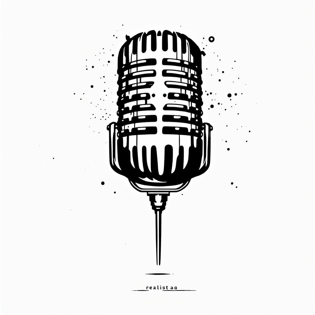 AI generated: foto realista de una logo de radio con las inicales R3