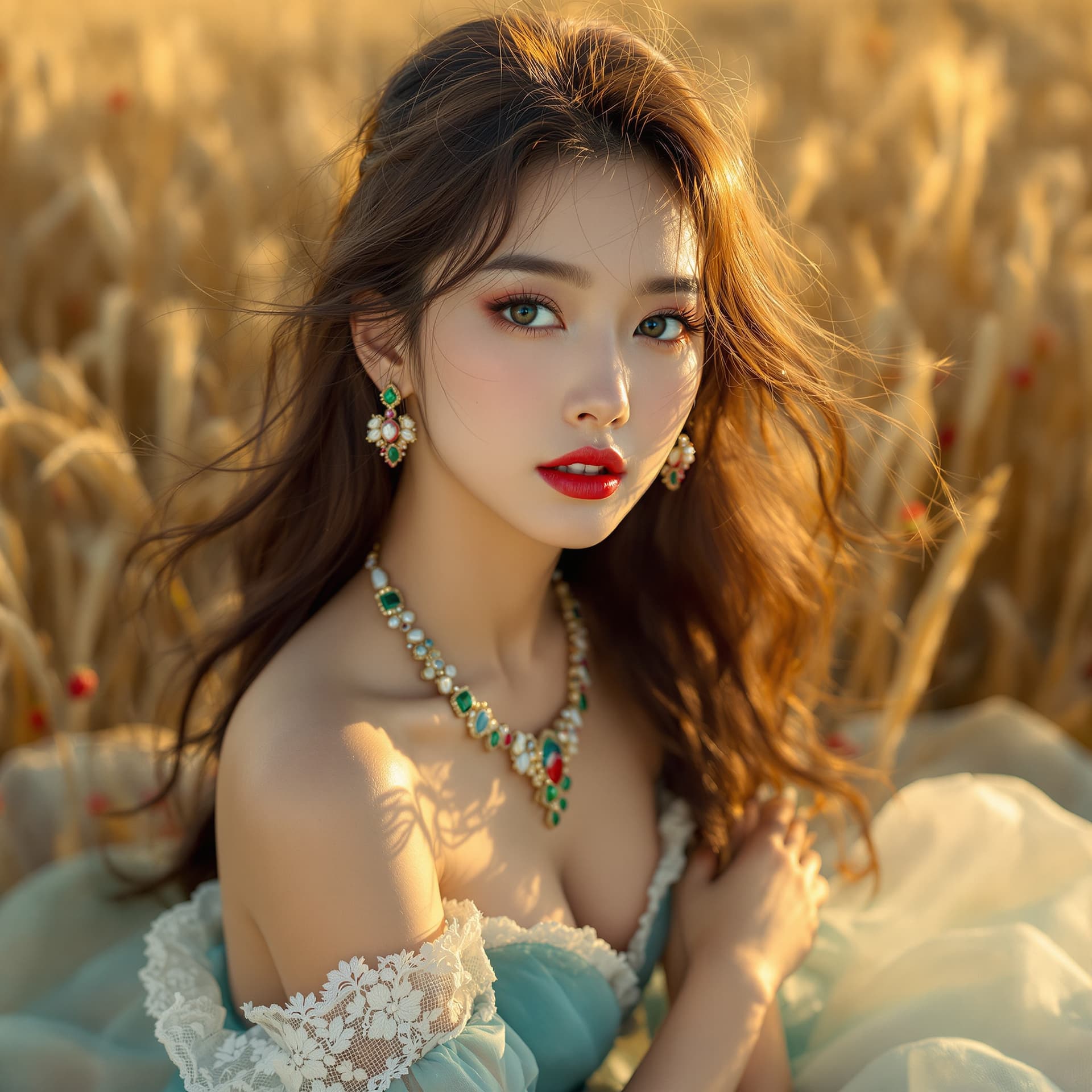 AI generated: "High-resolution, deep color. full-body vertical portrait. Cinematic style, Japanese supermodel, fai...