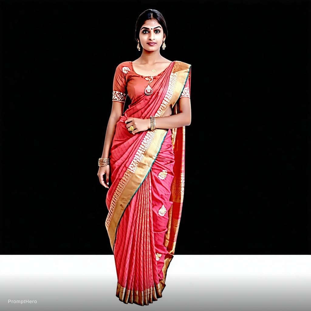 AI generated: open saree