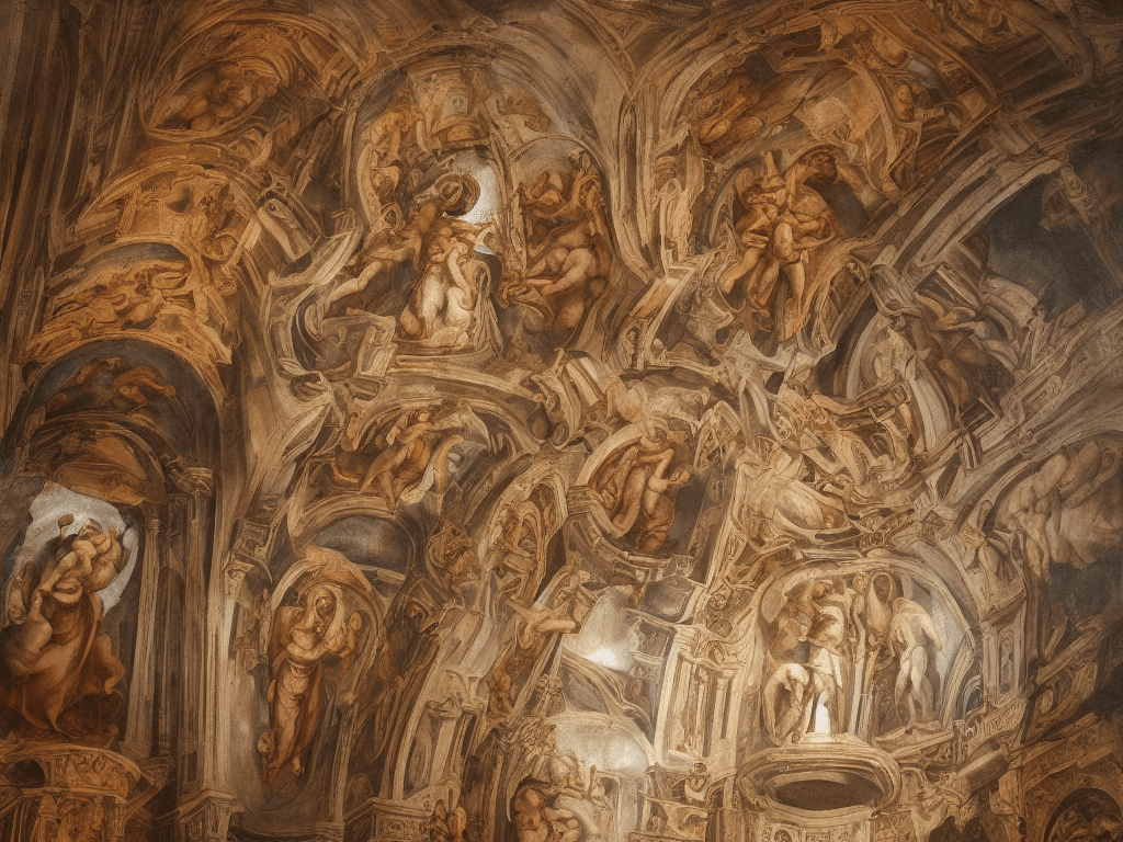 AI generated: Prompt: Spirito Santo, Gesù Cristo, Renaissance style, detailed, religious art, soft lighting, chiar...