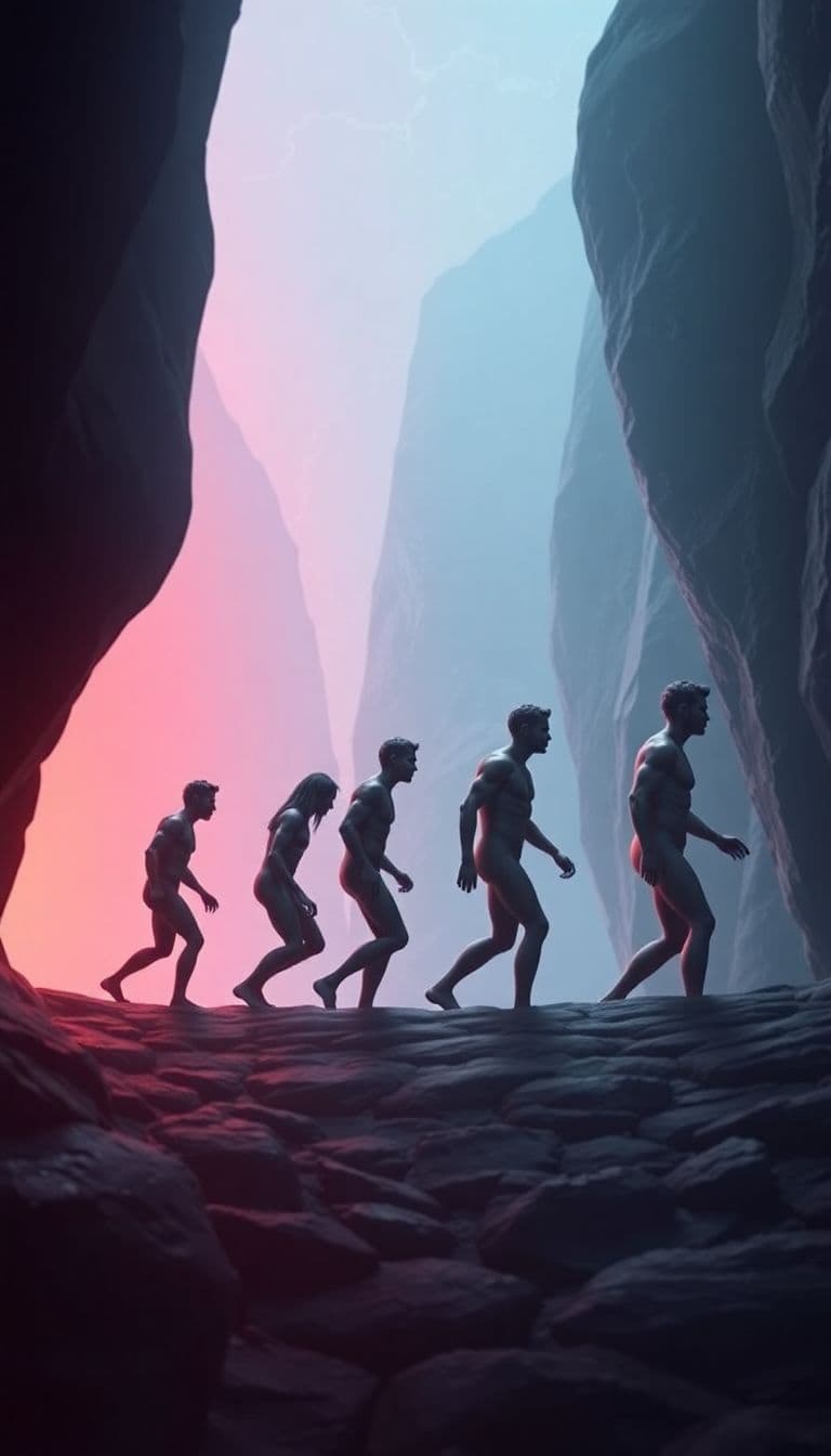 AI generated: The course of human evolution 
