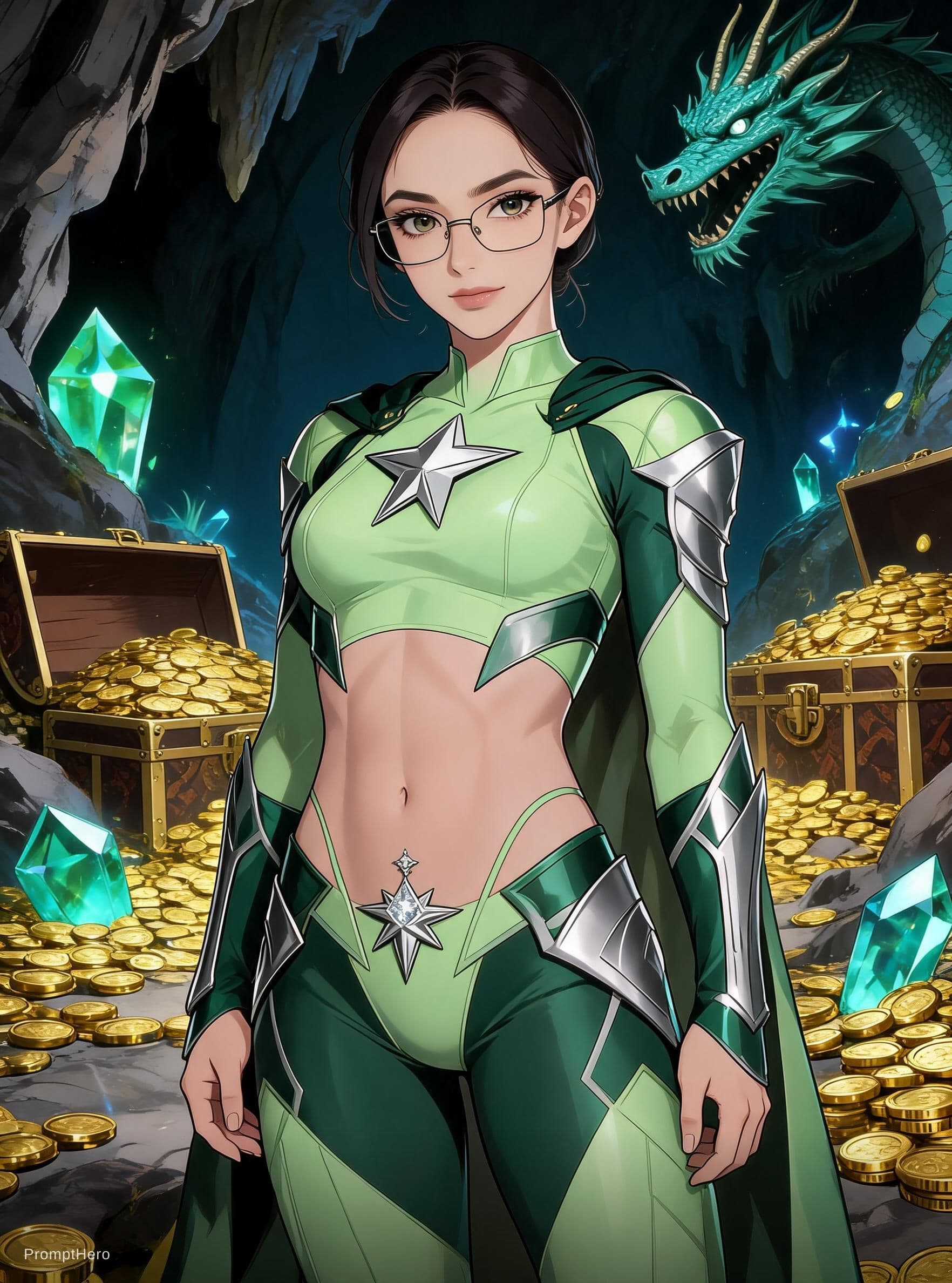 AI generated: 24 year young niji anime asian girl, very sultry look, so hot girl, beautiful charismatic girl, so h...