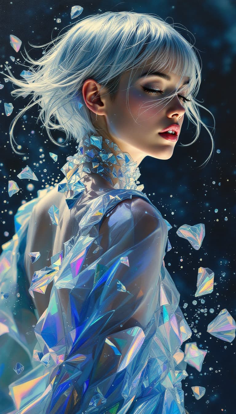 AI generated: In this remarkable hyperrealist painterly oil painting, the artist brilliantly merges styles evocati...