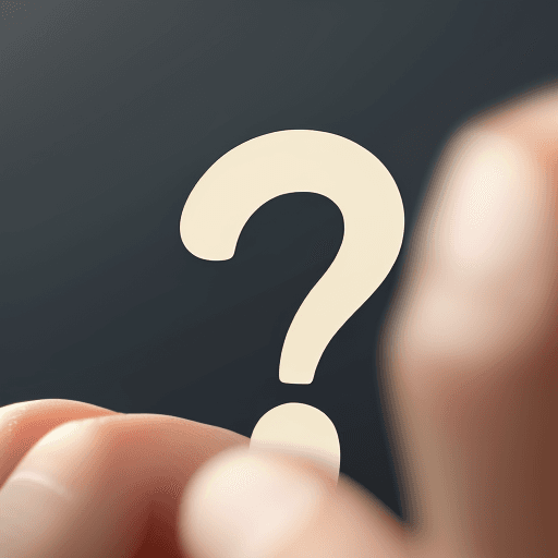AI generated: a question mark logo