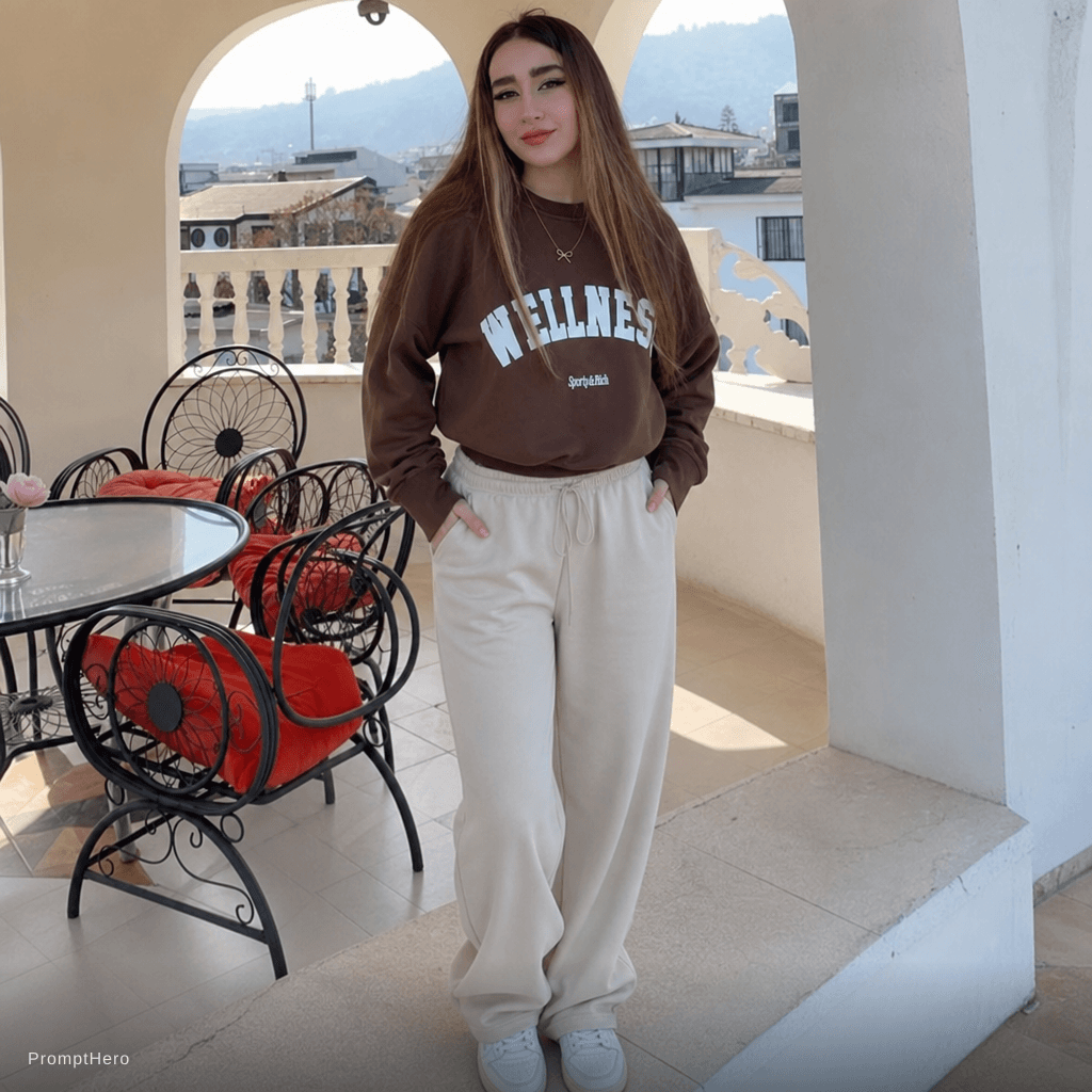 AI generated: casual, beauty girl
