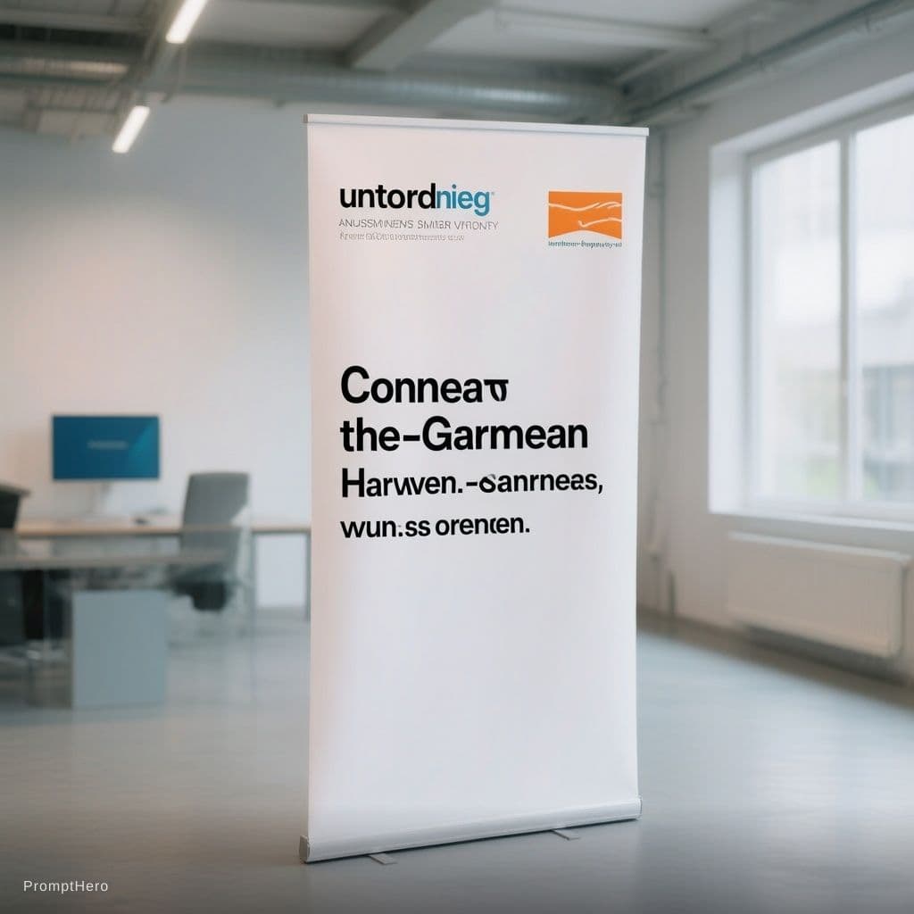 AI generated: ROLL-UP BANNER DESIGN 
FORMAT: Roll-up / Pull-up banner
DIMENSIONS: 85cm wide × 200cm tall
DIRECTION...